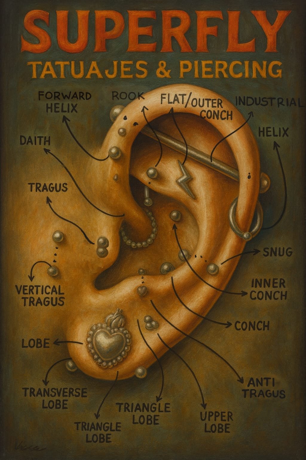 guia de cuidados para piercing
